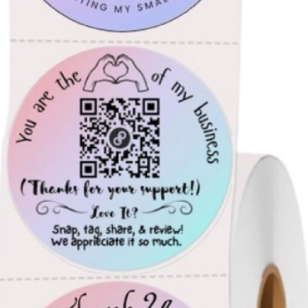 300‎ Custom Round 2 inch Stickers (Pink or White Stickers) - Picture 3 of 4